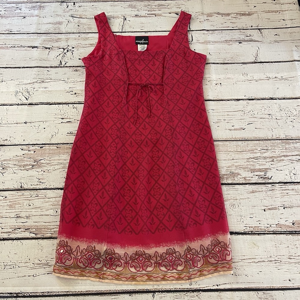 Positive Attitude Floral Short Sleeve Dress‎ Size 10 Women's Cottagecore Boho